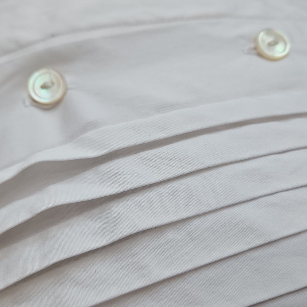 Elegant White Bell Sleeve Women's Top - Picture 4 of 9